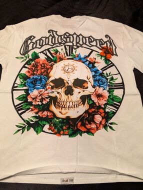 White Graphic GodSpeed Tee